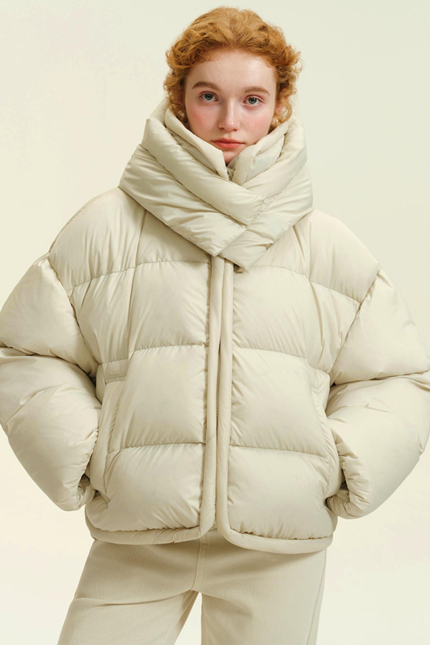 Turtle Neck Down Puffer Jacket