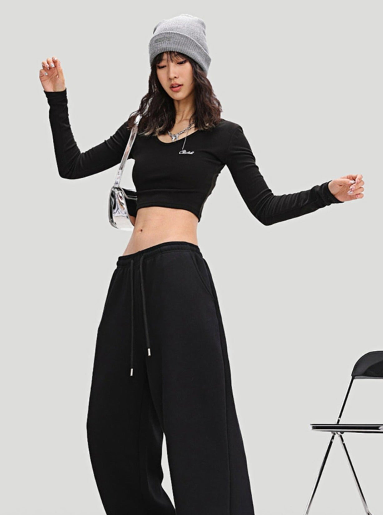 American Street Sweatpants Hip-Hop Set-Up