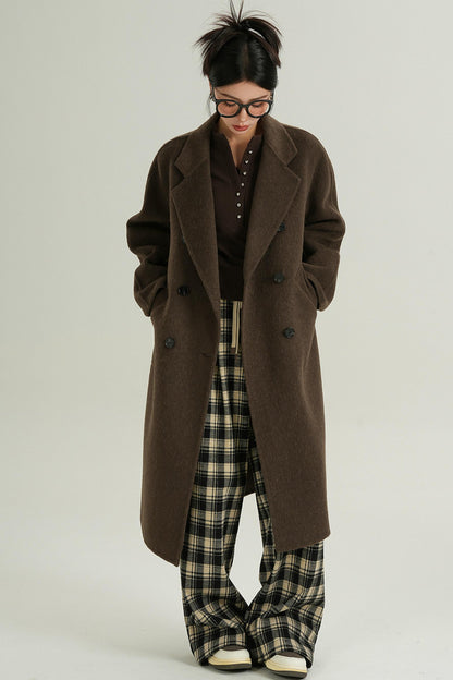 Double-Breasted Wool Suit Coat