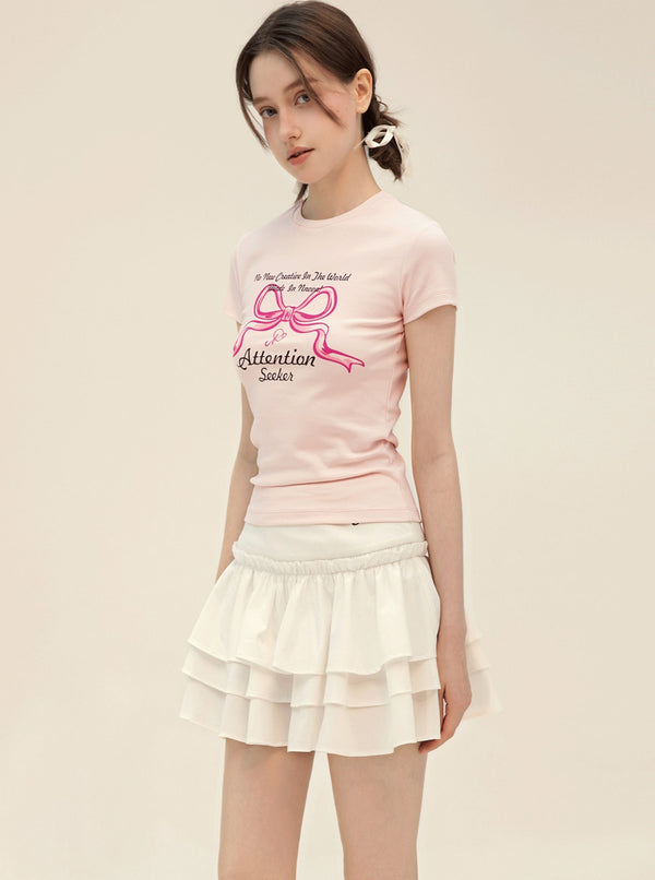 Summer Bow Print T-Shirt