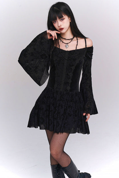 Halloween Gothic Shoulder Dress