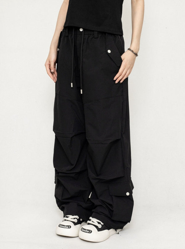 American Thin Wide Leg Cargo Pants