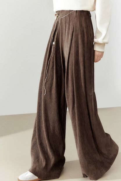 Loose Wide-Leg Mopping Pants