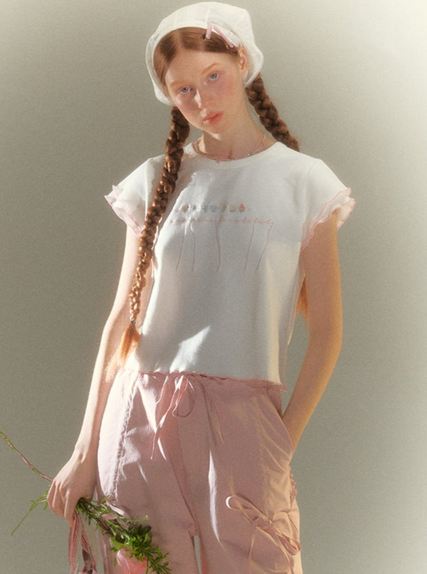 White Little Flower T-Shirt