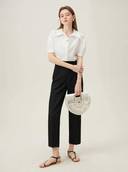 High Waist Suit Loose Slim Tapered Pants