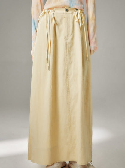 Original Design Casual Slit Maxi Skirt