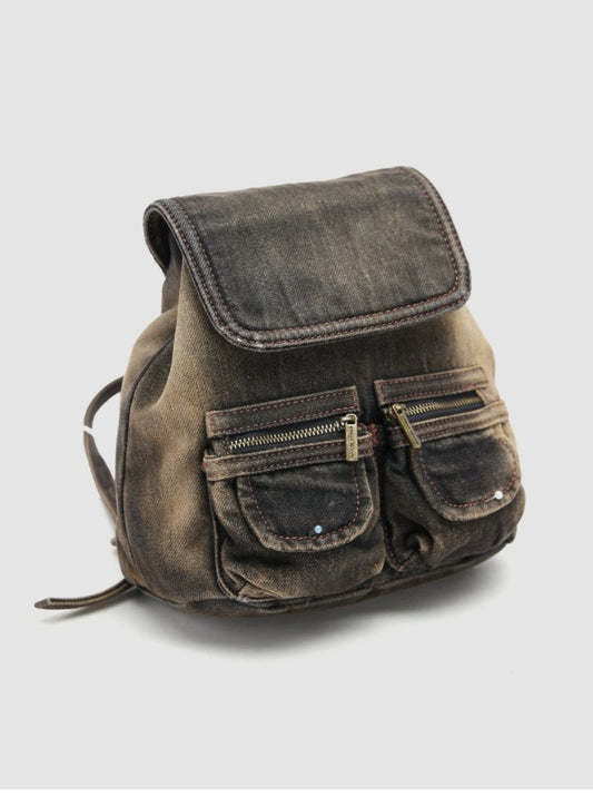 Retro and Worn Out Small Backpack
