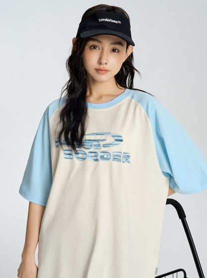 Embroidery Raglan T-Shirt