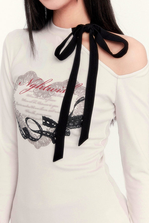 Bow Print Hakama T-Shirt Set-Up 