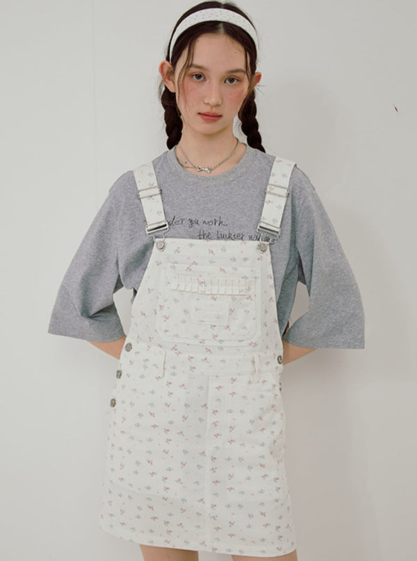 Floral Short Slip Skirt