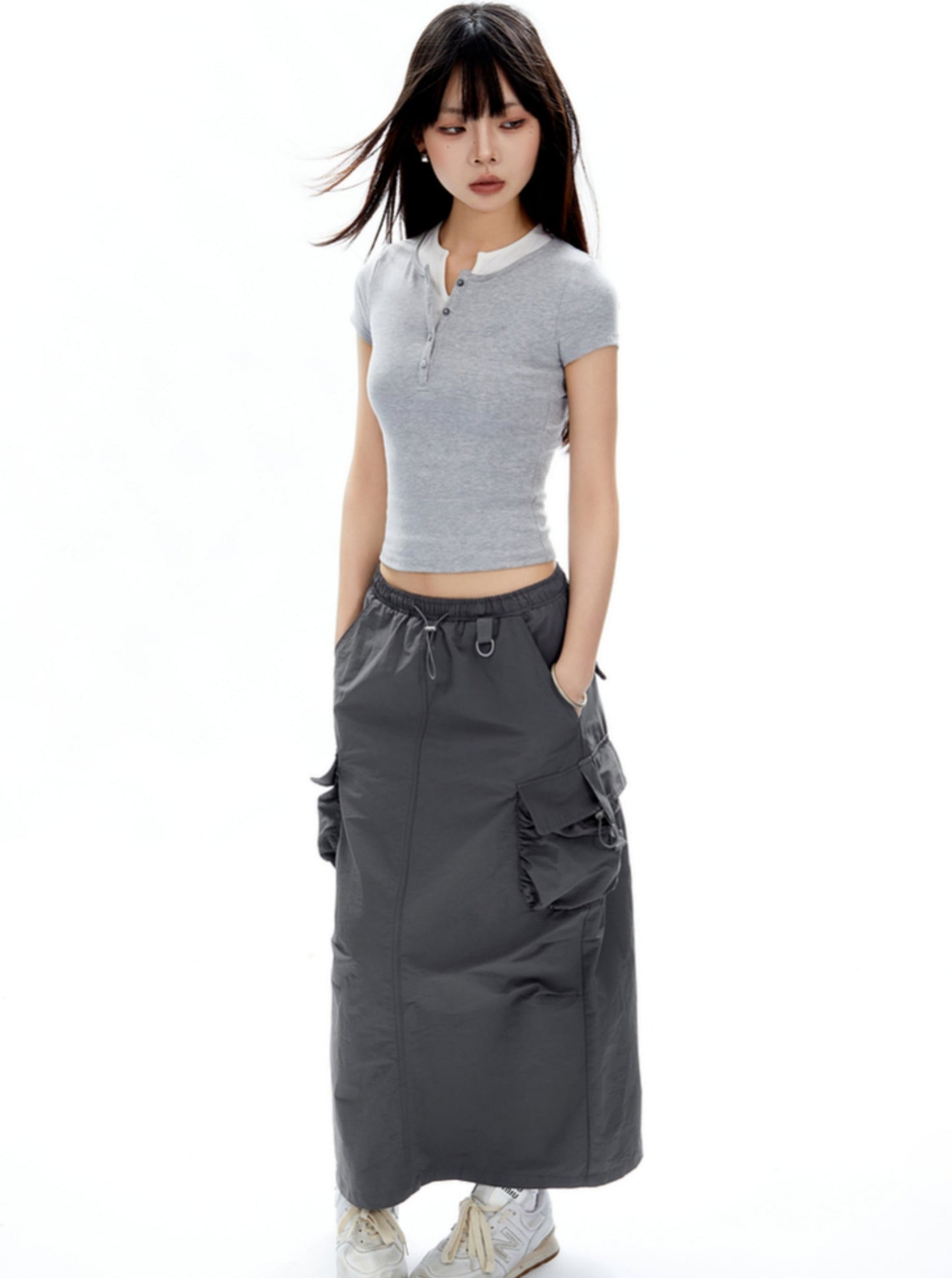 Floral Pleated Cargo Pants