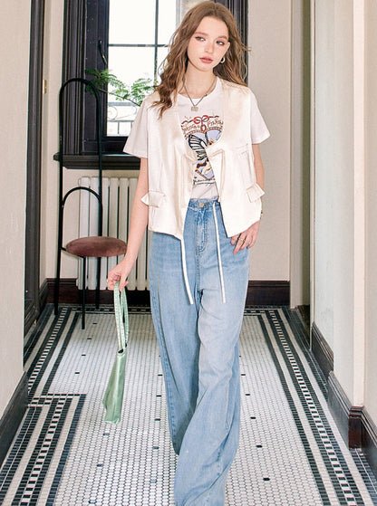 Loose and Skinny Wide-Leg Pants