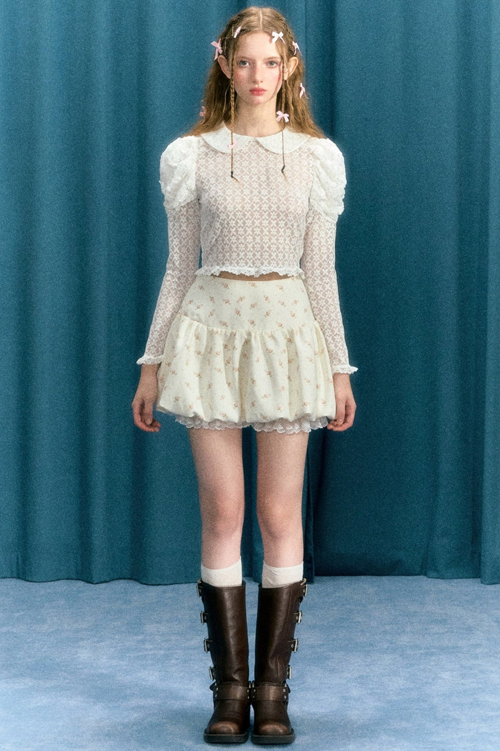 City Etch Sheer-body Top (print) main image 1