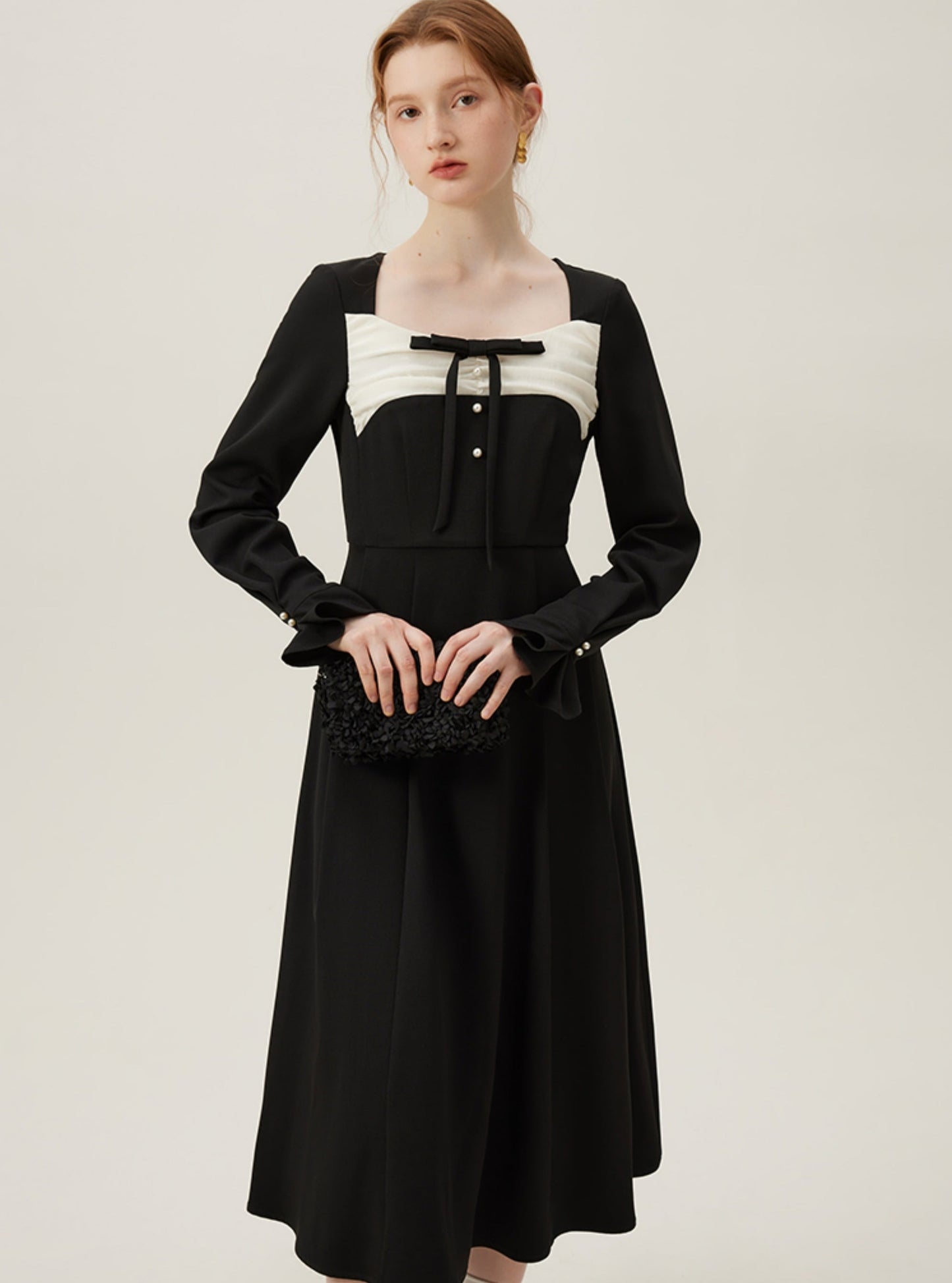 Hepburn French Black Everyday Dress