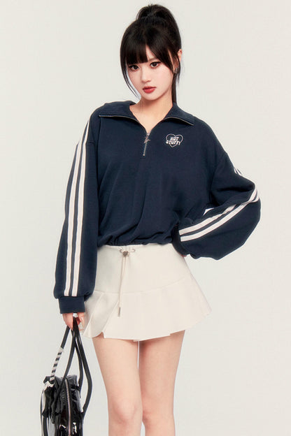 Casual Tennis Two-Piece Pleated Dress