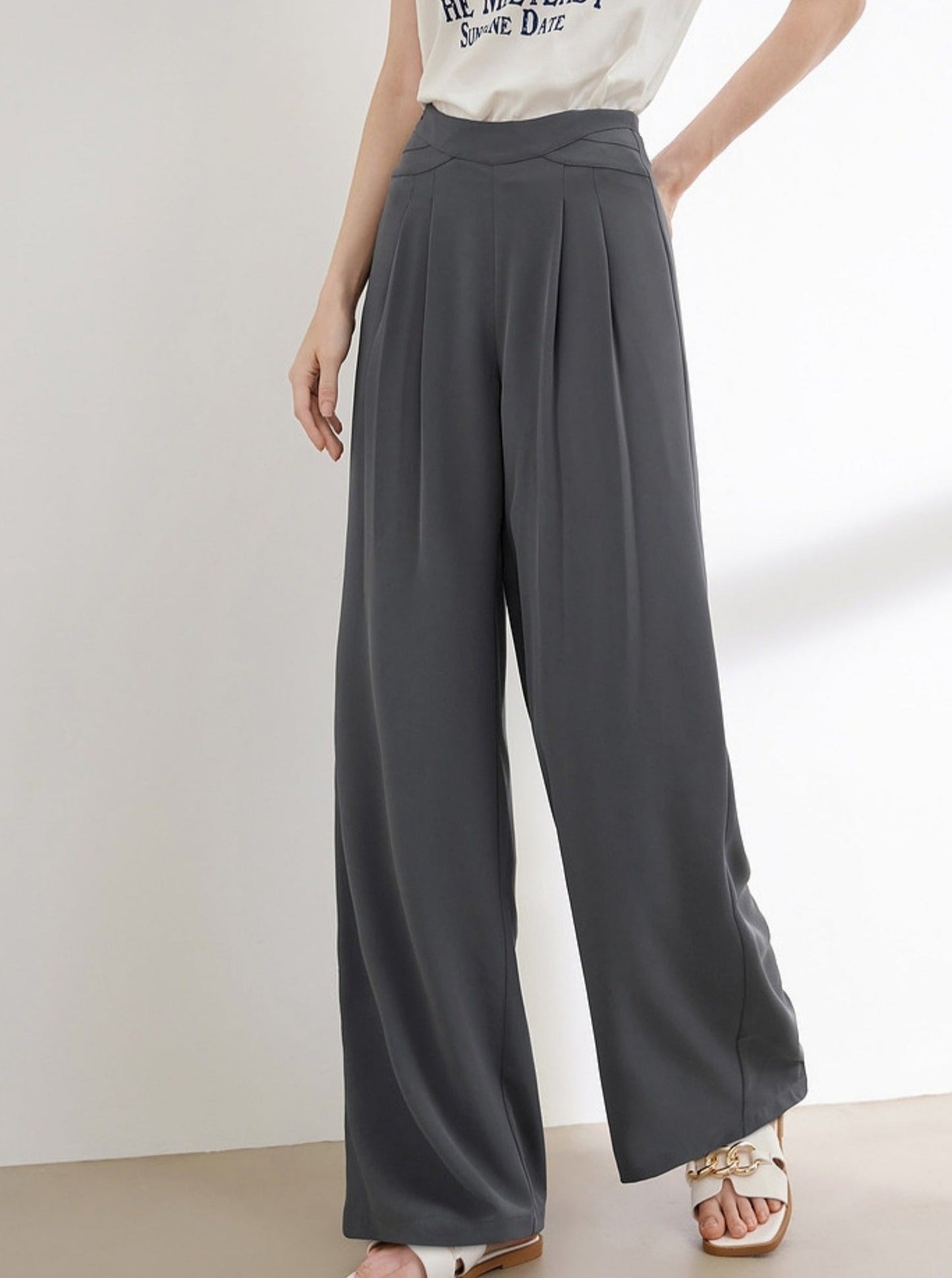 Drape Parachute Straight Leg Pants