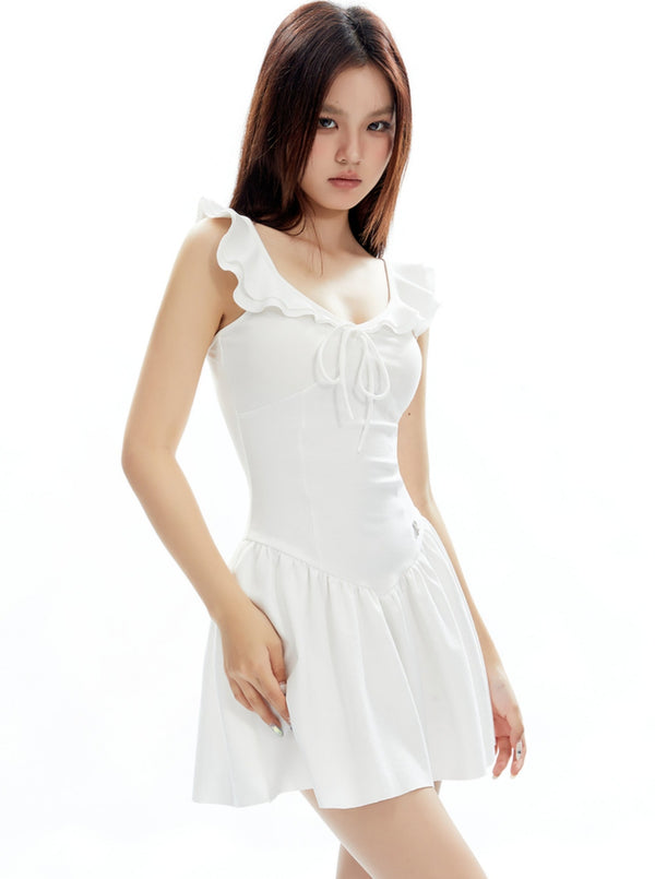 Romantic Knit Lace Waist Dress