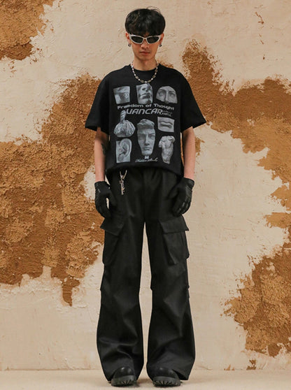 American Vintage Design Loose Cargo Pants