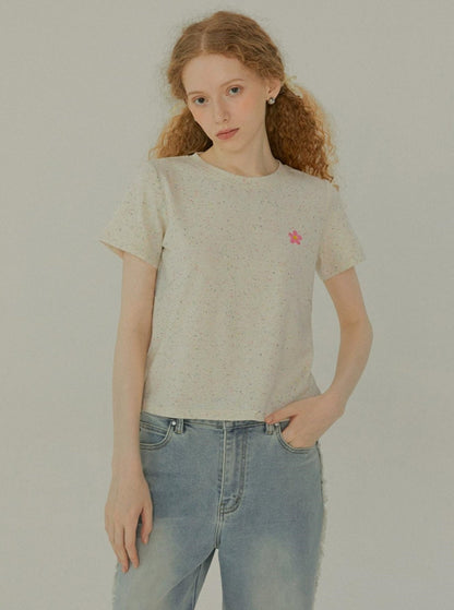 Vintage Floral Slim T-Shirt