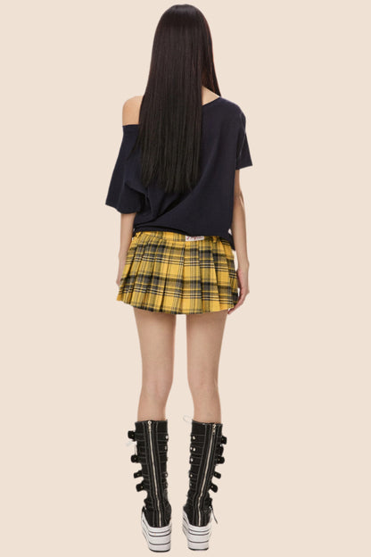 Retro Loose Off Shoulder T-Shirt