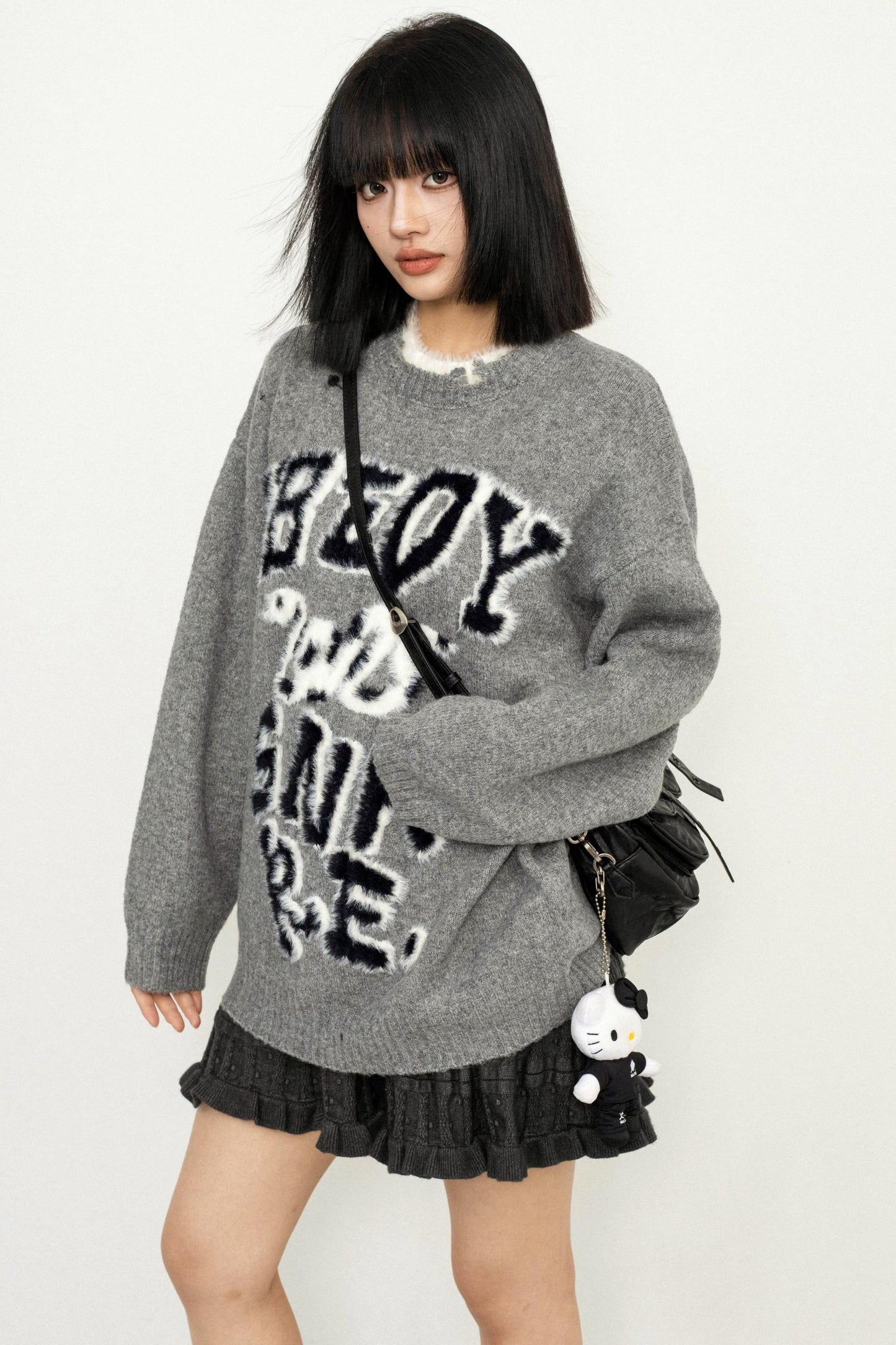 Jacquard Pattern Loose Sweater