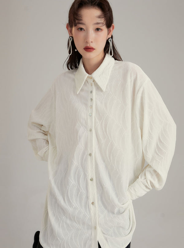 original design light and flower shirt