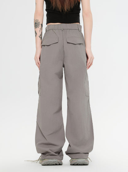 Wide-Leg Multi-Pocket Cargo Pants