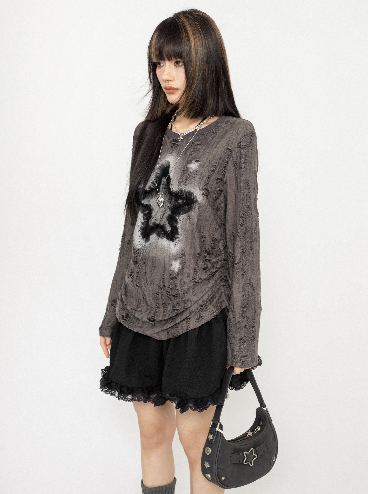 Loose Design Long Sleeve Top