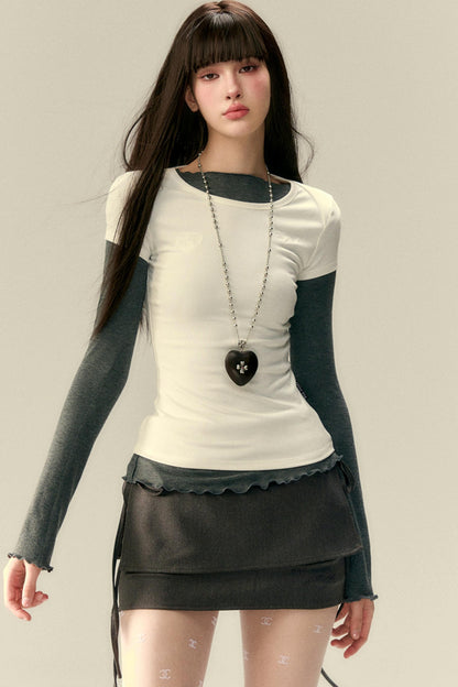 Versatile Wave-Edge Layered Base Top Set-Up