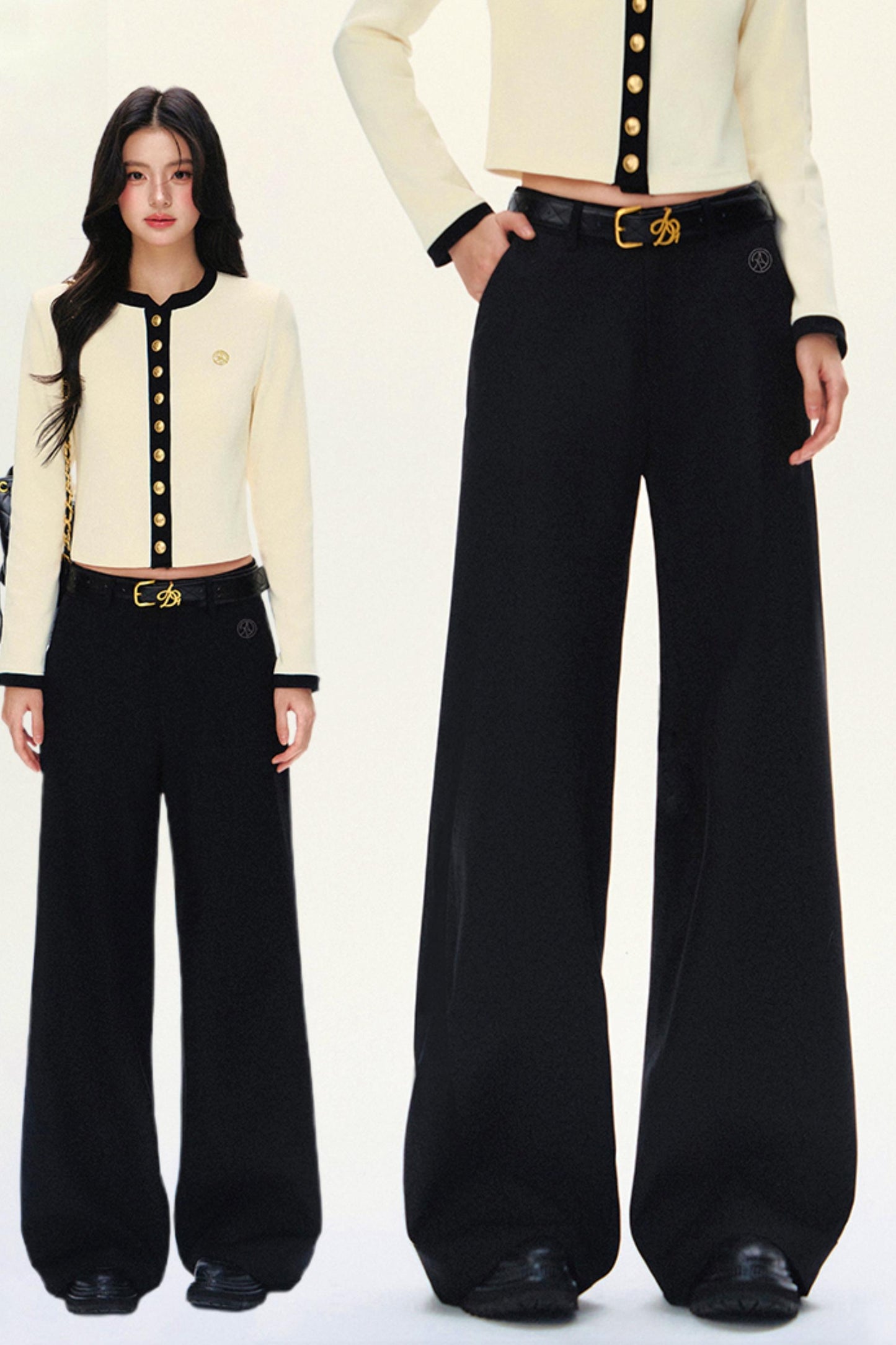 Tailored Wide-Waist Trousers