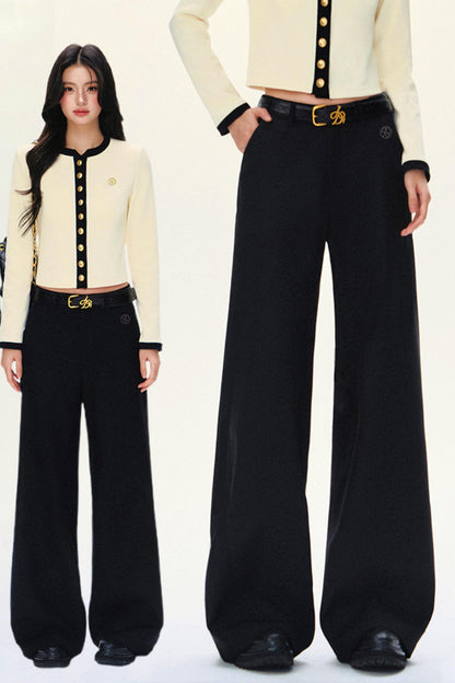 Tailored Wide-Waist Trousers