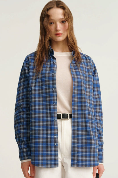 Vintage Plaid Long Sleeve Shirt