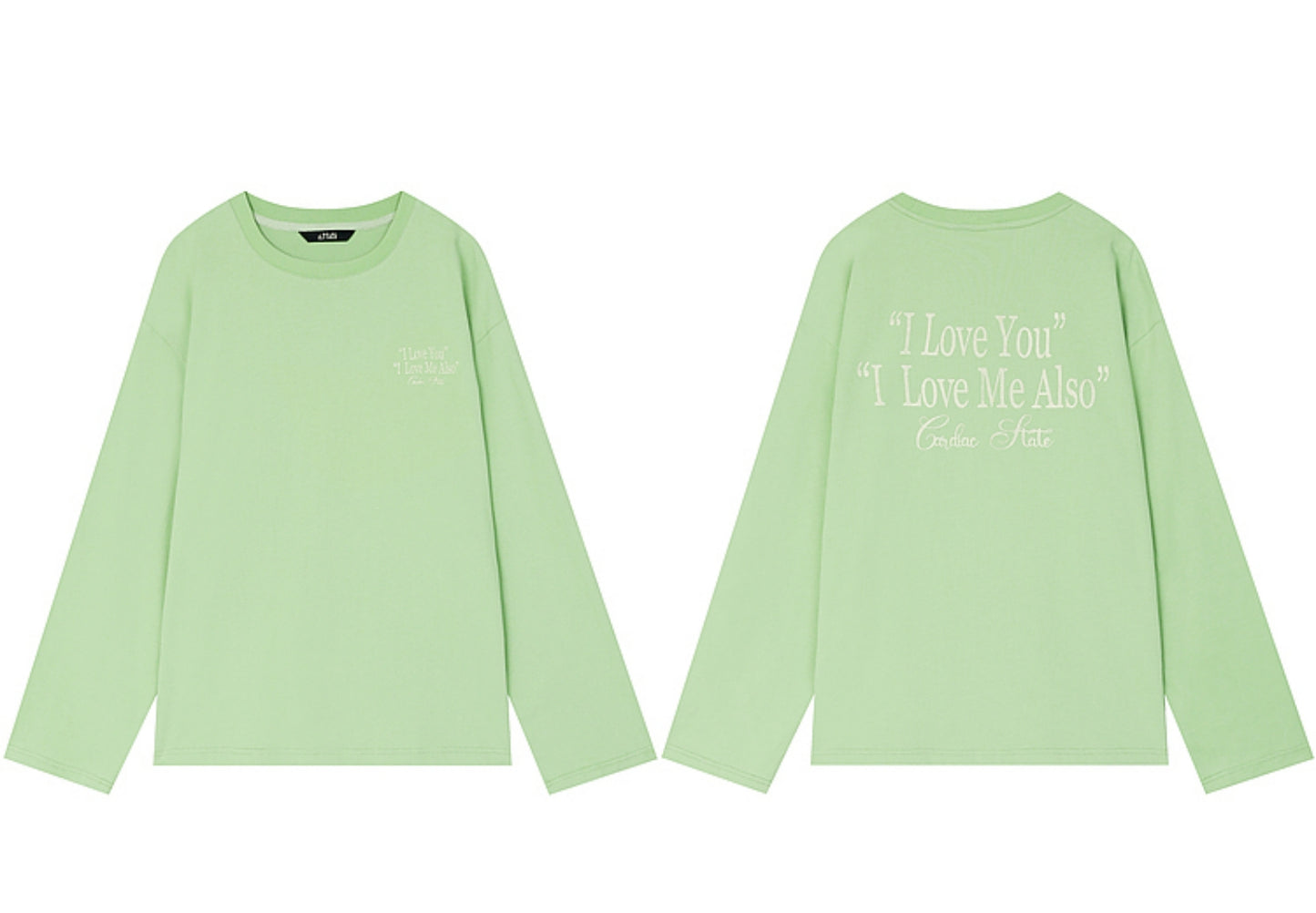 Letter Print Crew Neck Long Sleeve Top