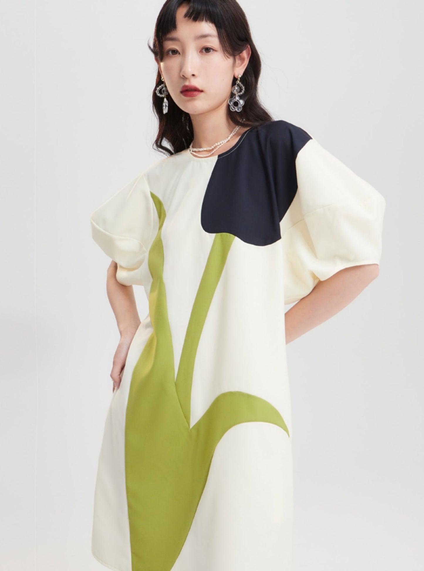Puffhärme im chinesischen Stil High-End-Kleid