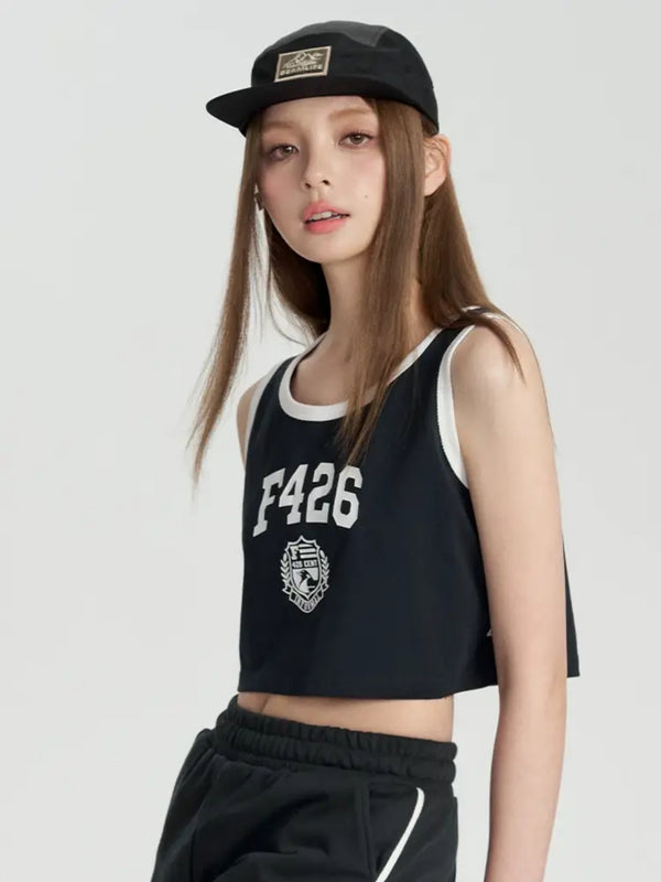 Loose Badge Logo Sports Vest Set-Up