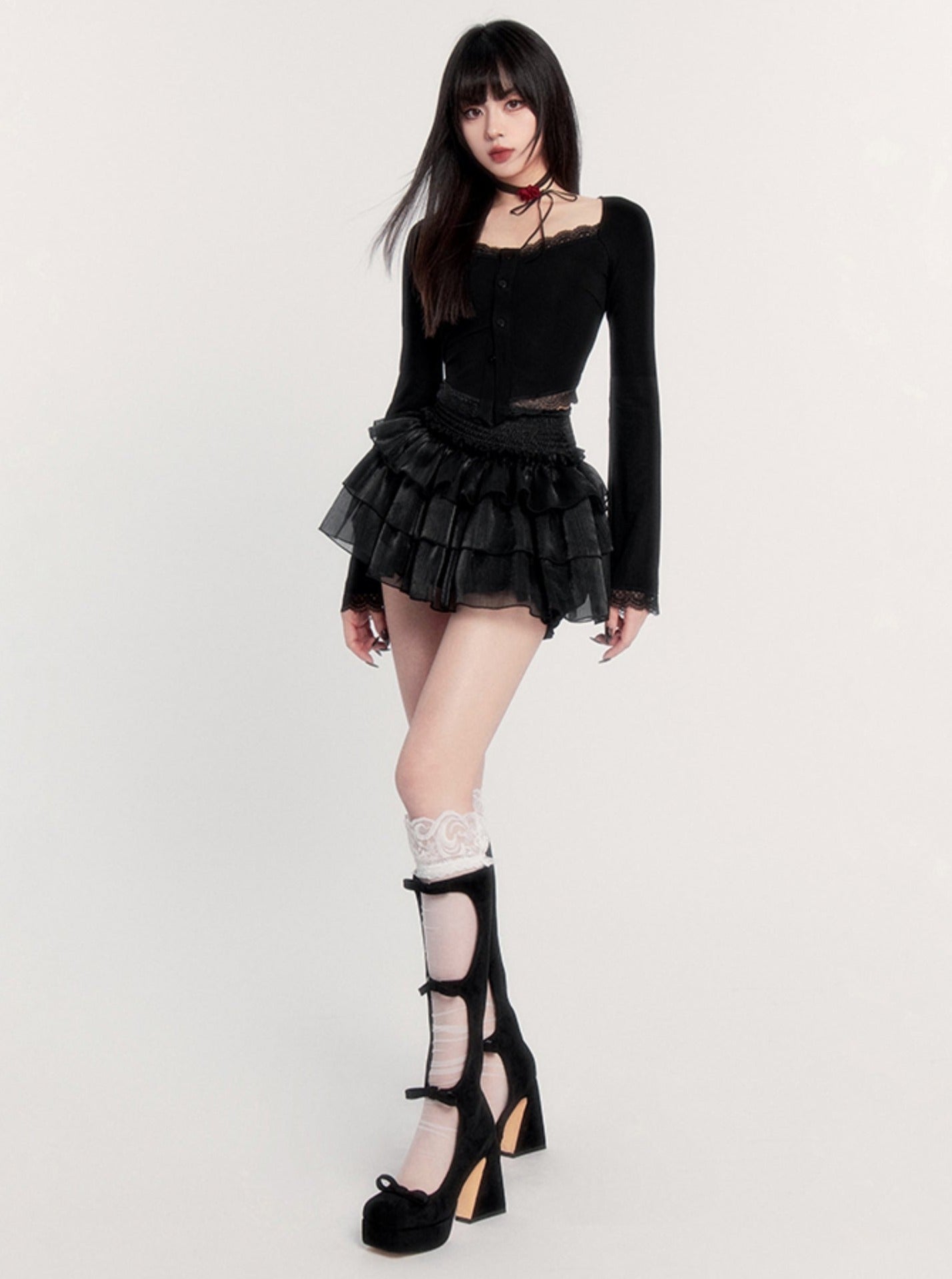 Rebellious Black Cake Skirt