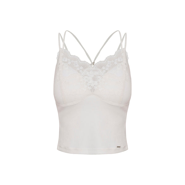 Lace Patchwork Halter Dress Set