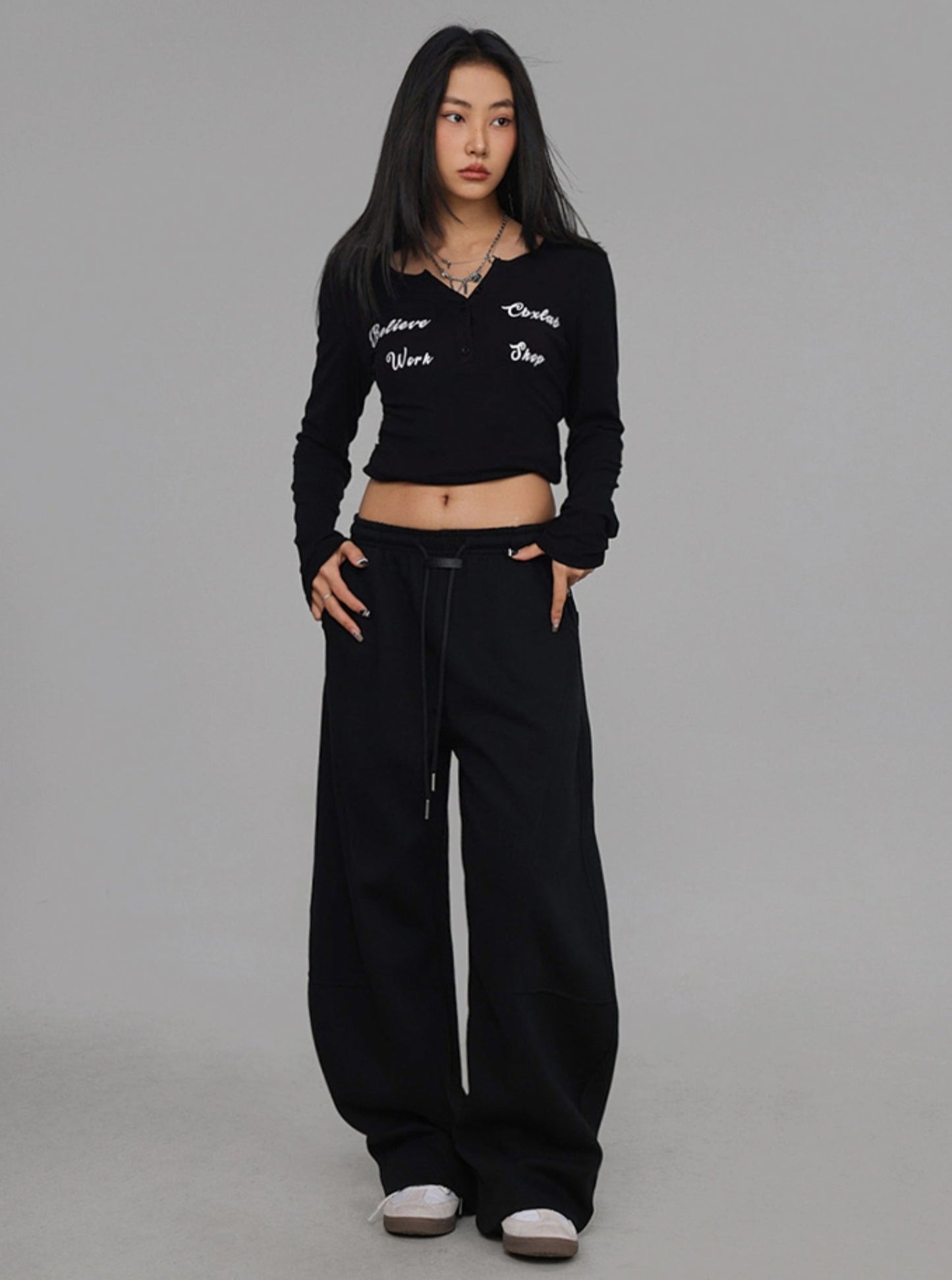 Black Sickle Hip-Hop Pants