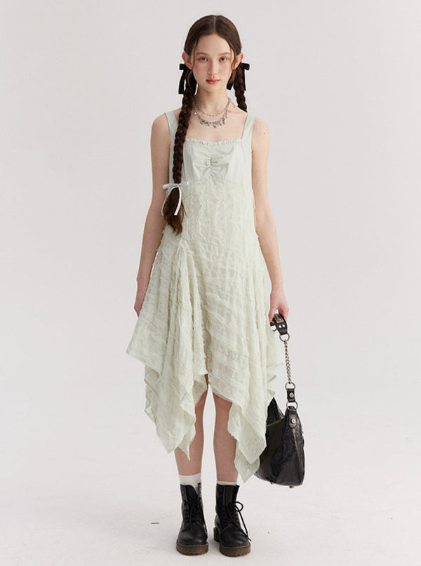 Broken Lace Slip Dress