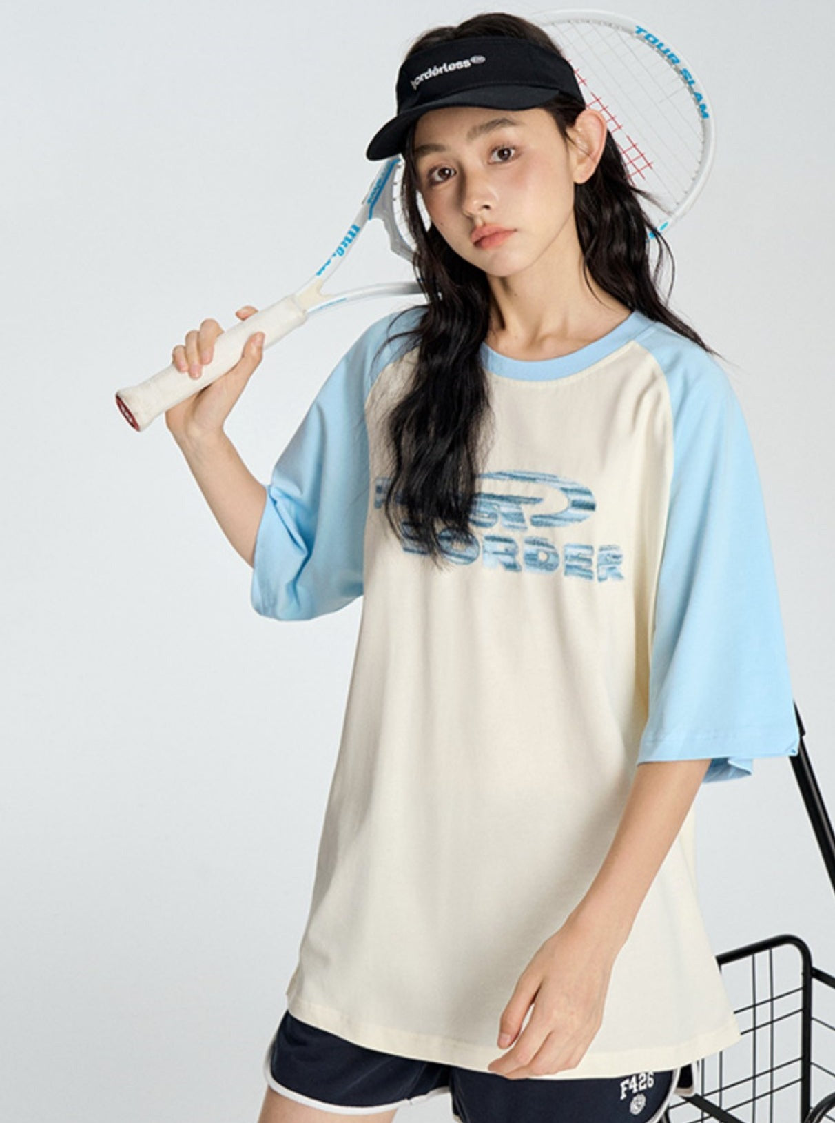 Embroidery Raglan T-Shirt