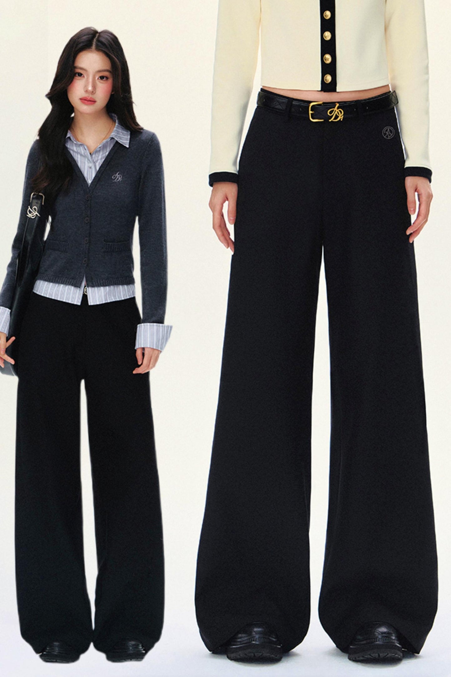 Tailored Wide-Waist Trousers