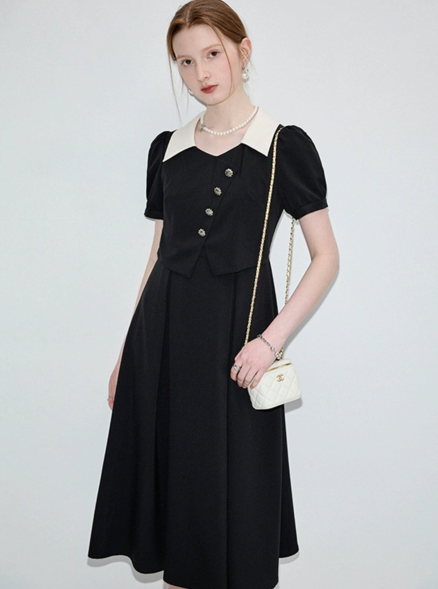 French-Inspired Long Dress