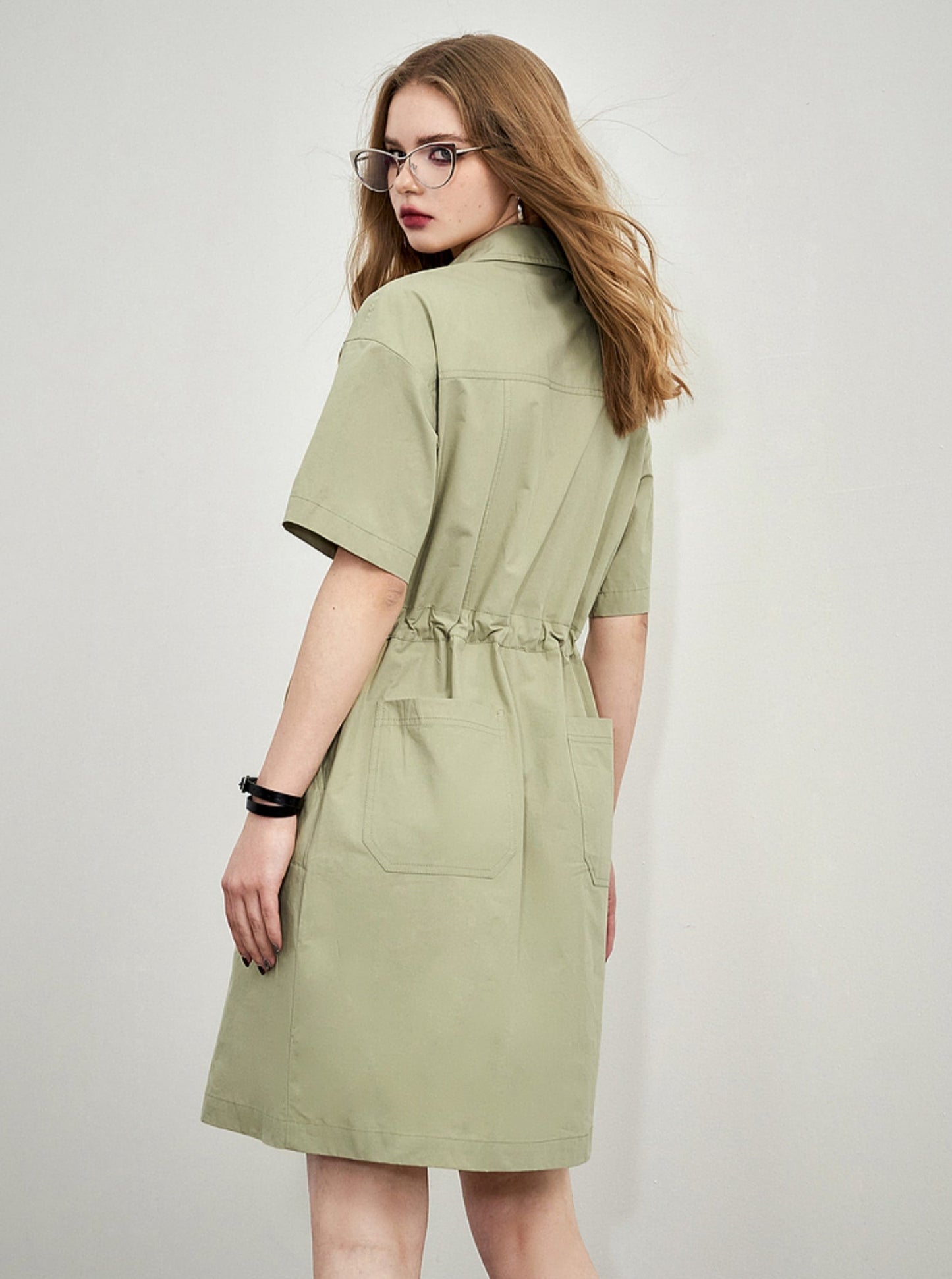 Cargo Style Slim Waist Dress