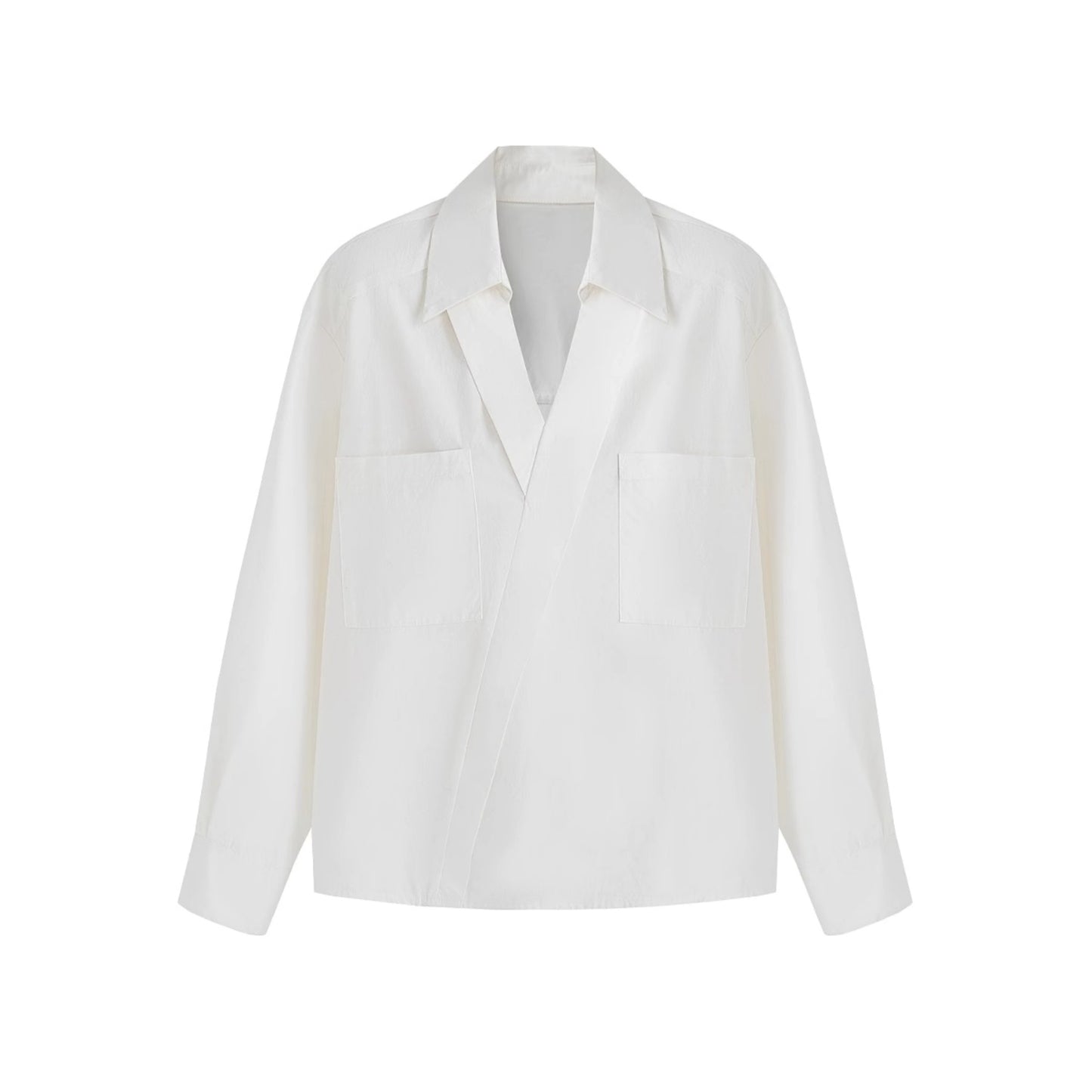 Cotton Peplum White Shirt