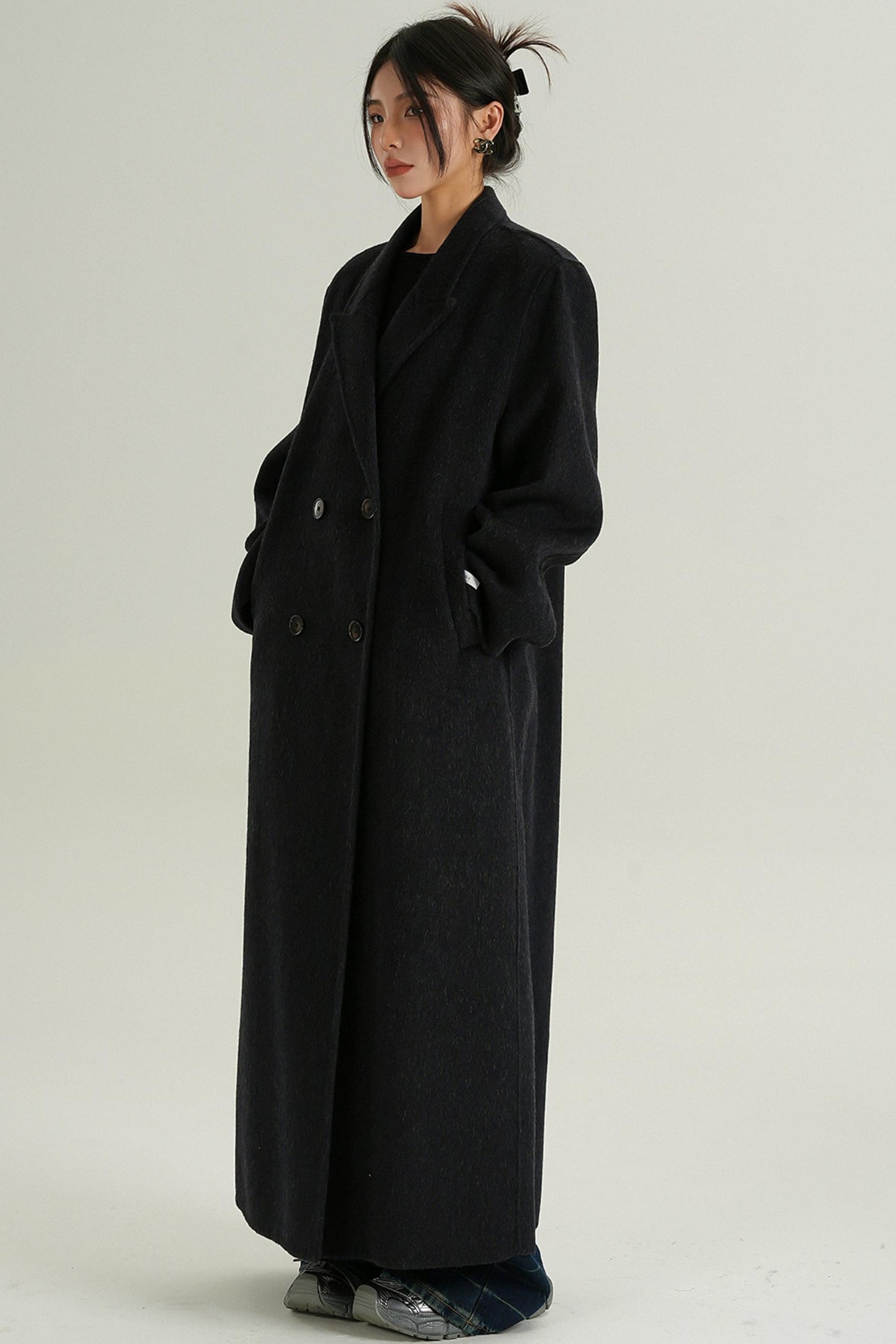 Double-Sided Wool Suit Coat