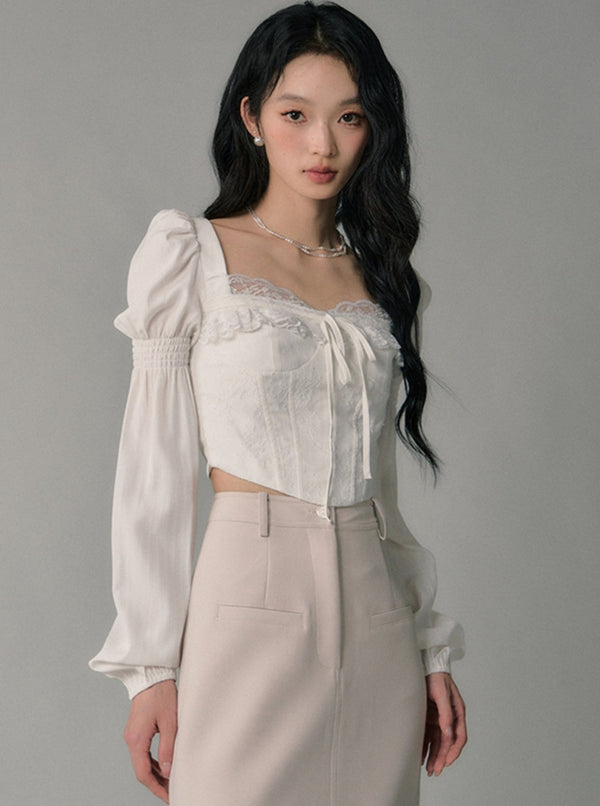 White Commuter Chic Shirt