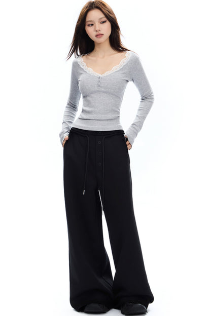 Loose Fit Casual Pants