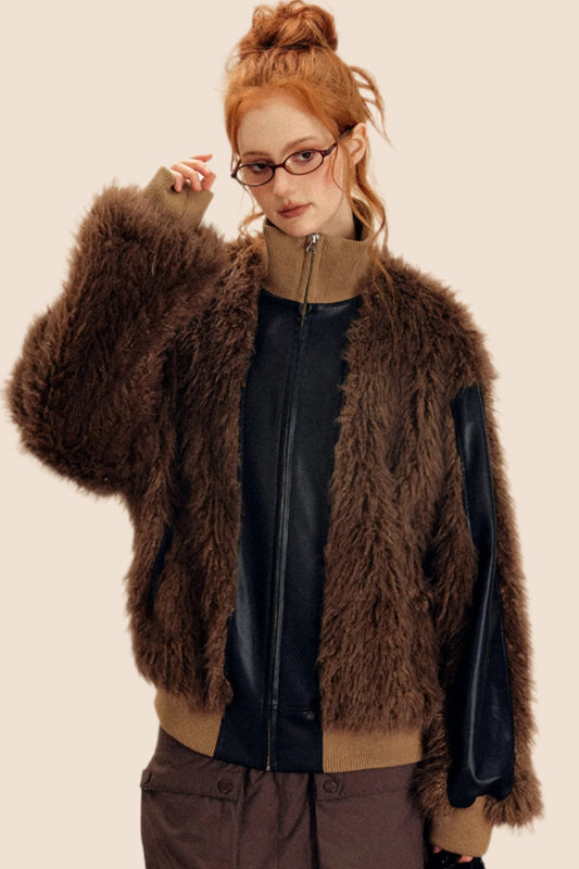 Retro Short Merad Fur Jacket