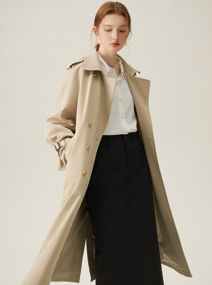 Korean Trench Mid-length British Coat