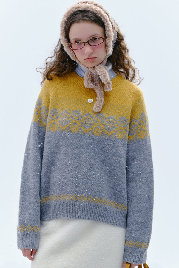 아이슬란드 국가 페어 아일 스웨터 